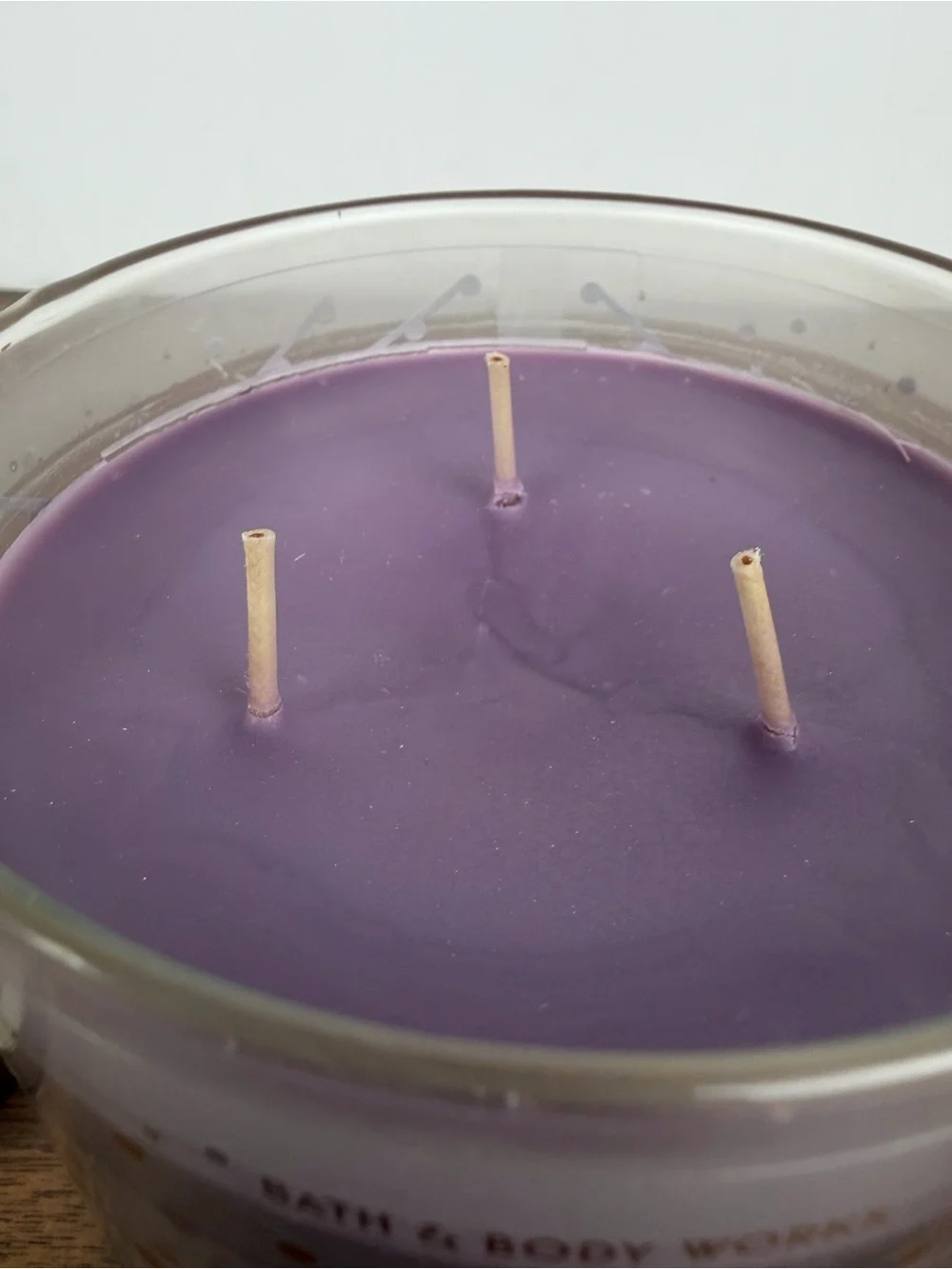 Bath & Body Works Black Cherry Merlot 3 Wick Candle 14.5 oz Purple Glass Jar EUC